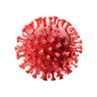 ai genererad 3d virus. virus på transparent bakgrund png