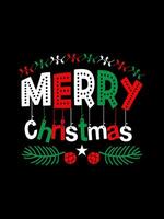 Merry  Christmas typography t-shirt design vector