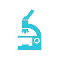 Scientific research science microscope icon. From blue icon set. vector