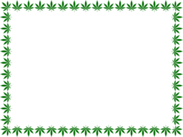 Frame Work Create from Cannabis also known as Marijuana Leaf Silhouette, can use for Decoration, Ornate, Background, Frame, Space for Text of Image, or Graphic Design. Format PNG