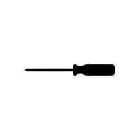 Plus or Positive Screwdriver Silhouette, Flat Style, can use for Art Illustration, Logo Gram, Pictogram, Website, Apps, or Graphic Design Element. Vector Illustration