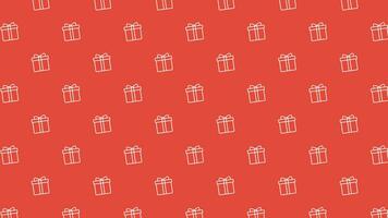 Gift box pattern wallpaper. Gift box symbol. vector