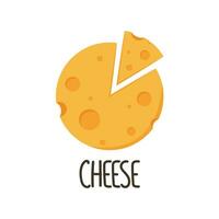 Cheese cartoon. Cheese vector isolated on white background.