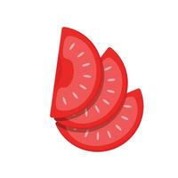 Tomato cartoon. Tomato vector. Tomato on white background. vector