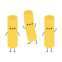 Pasta noodles character design. Pasta noodles on white background. vector