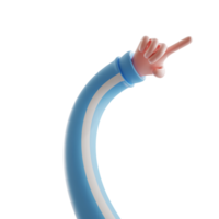 3d illustrazione di mano gesto impostato collezione png