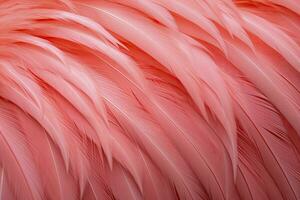 AI generated Flamingo Feather background. AI Generated photo