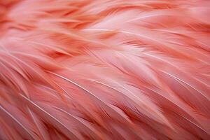 AI generated Flamingo Feather background. AI Generated photo