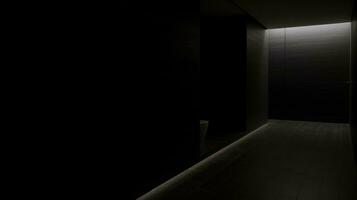 AI Generated A dimly lit bathroom with a toilet in the corner, AI photo