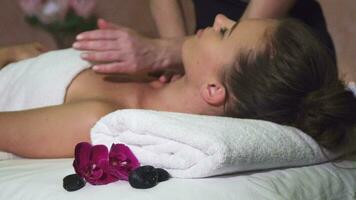 A young girl gets incredible spa treatments video