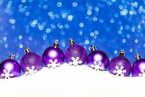 Beautiful Christmas Background, balls and glitter, Awesome decoration photo