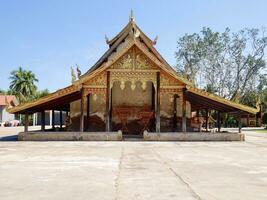 Sri Pho Chai old temple of the Sangha is over 400 years old, The old temple of the Sangha is over 400 years old, it is the temple of Sri Pho Chai in Thailand photo