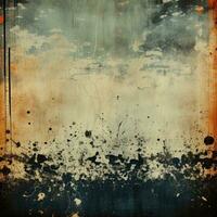 AI generated Grunge vintage background with space for text or image, vintage background. Generative ai. photo