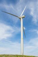 View on a wind turbine of Eolicas de Lanzarote in Eolico Park on Lanzarote photo