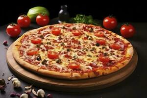 AI generated Best Pizza Ever. AI Generated photo