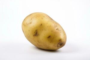 AI generated Potato isolated on white background. AI Generated photo