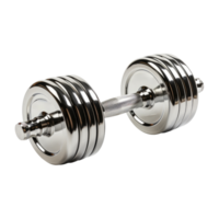 ai gerado crossfit dumbell em uma transparente fundo, criada com generativo ai png