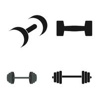 barbell icon vector