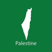 Palestina mapa icono vector