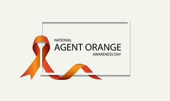 National Agent Orange Awareness Day Background Vector Illustration