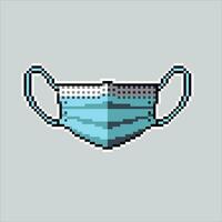 Pixel art illustration Medical Mask. Pixelated Mask. Medical Mask health safety pixelated for the pixel art game and icon for website and video game. old school retro. vector