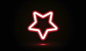 Star light effect background red and white vector