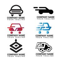 Gradient car logo template vector