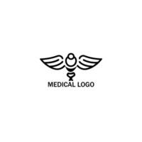 Vector of medical logo template