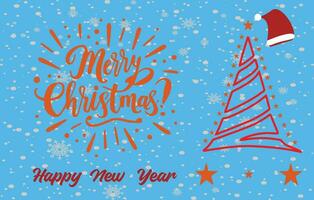 Christmas holiday banner, Christmas tree frame with Happy New Year Wish vector