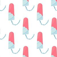 tampon woman period  pattern u blood applicator vector