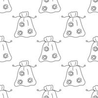 bag menstrual cup storage vector  line pattern