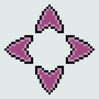 pixel cursor arrow game button vector