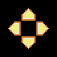 pixel arrow cursor game vector