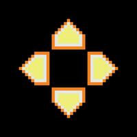 pixel arrow cursor game vector