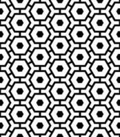 patrón abstracto sin costuras en blanco y negro. fondo y telón de fondo. diseño ornamental en escala de grises. vector