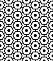 patrón abstracto sin costuras en blanco y negro. fondo y telón de fondo. diseño ornamental en escala de grises. vector