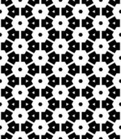 Black and white seamless abstract pattern. Background and backdrop. Grayscale ornamental design. vector