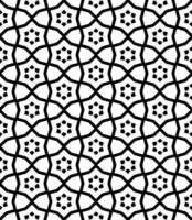 Black and white seamless abstract pattern. Background and backdrop. Grayscale ornamental design. vector