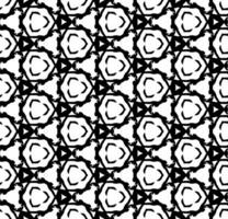 Black and white seamless abstract pattern. Background and backdrop. Grayscale ornamental design. vector