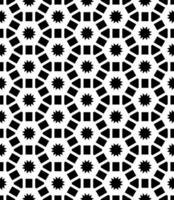 Black and white seamless abstract pattern. Background and backdrop. Grayscale ornamental design. vector