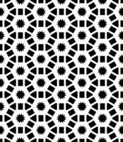 Black and white seamless abstract pattern. Background and backdrop. Grayscale ornamental design. vector