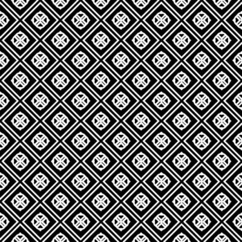 Black and white seamless abstract pattern. Background and backdrop. Grayscale ornamental design. vector