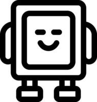 esta icono o logo robots icono o otro dónde eso explica el tecnológico y cosa resultados ese lata ayuda humano trabajo o como para niños juguetes o otro y ser usado para web, diseño vector