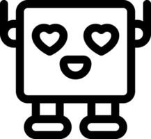 this icon or logo robots icon or other where it explains the technological and thing results that can help human work or as children's toys or other and be used for web,  design vector