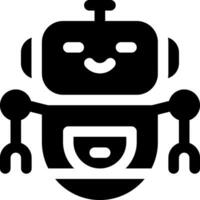 this icon or logo robots icon or other where it explains the technological and thing results that can help human work or as children's toys or other and be used for web,  design vector