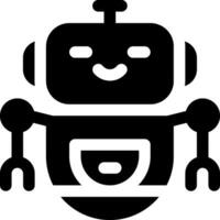 esta icono o logo robots icono o otro dónde eso explica el tecnológico y cosa resultados ese lata ayuda humano trabajo o como para niños juguetes o otro y ser usado para web, diseño vector