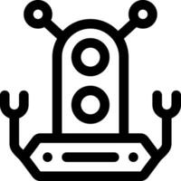 this icon or logo robots icon or other where it explains the technological and thing results that can help human work or as children's toys or other and be used for web,  design vector