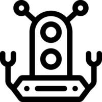 this icon or logo robots icon or other where it explains the technological and thing results that can help human work or as children's toys or other and be used for web,  design vector