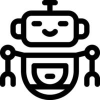 esta icono o logo robots icono o otro dónde eso explica el tecnológico y cosa resultados ese lata ayuda humano trabajo o como para niños juguetes o otro y ser usado para web, diseño vector