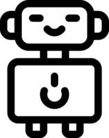 esta icono o logo robots icono o otro dónde eso explica el tecnológico y cosa resultados ese lata ayuda humano trabajo o como para niños juguetes o otro y ser usado para web, diseño vector